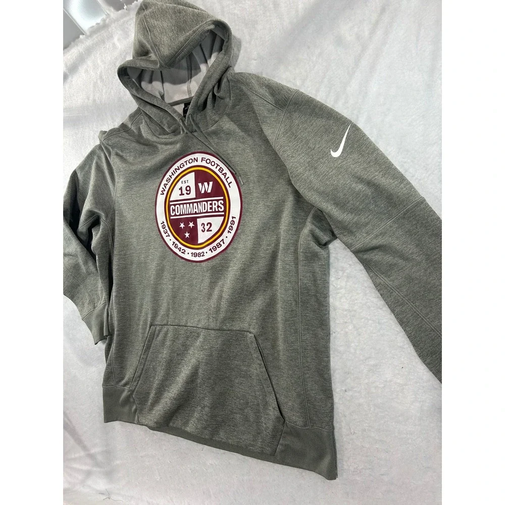 Nike Washington Commanders Dri-FIT Hoodie Mens XXL Grey NFL Football Sweatshirt